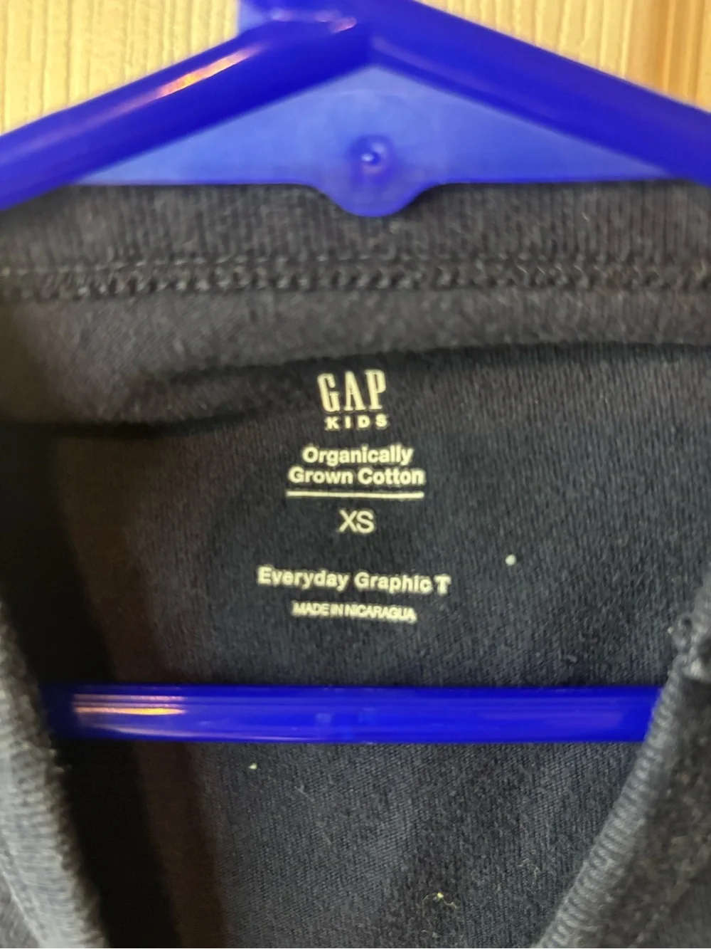 GAP Navy Long-Sleeve Tee with Retro Santa Graphic
